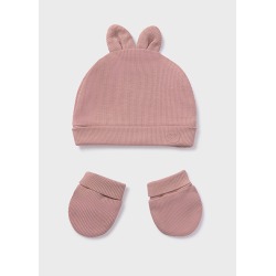 Conjunto gorro y manoplas bebe Mayoral