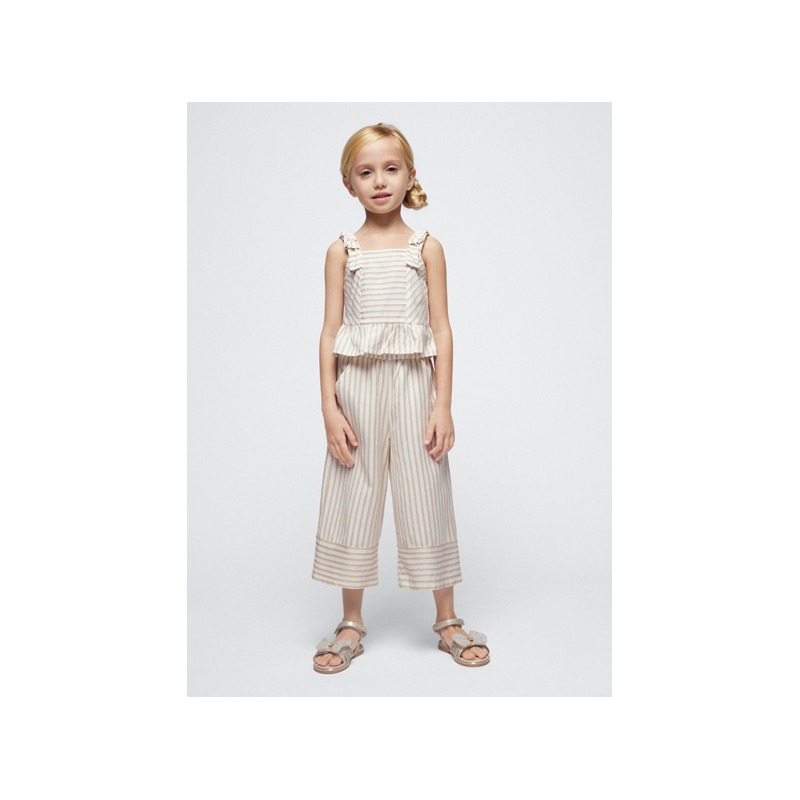 Conjunto pantalon largo rayas niña Mayoral