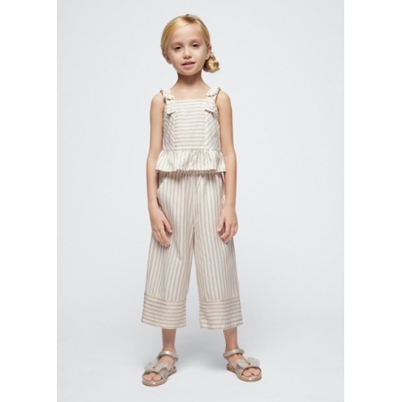 Conjunto pantalon largo rayas niña Mayoral