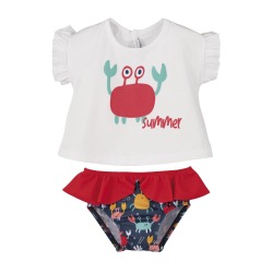 Conjunto bebe niña Baño Cangrejo Calamaro