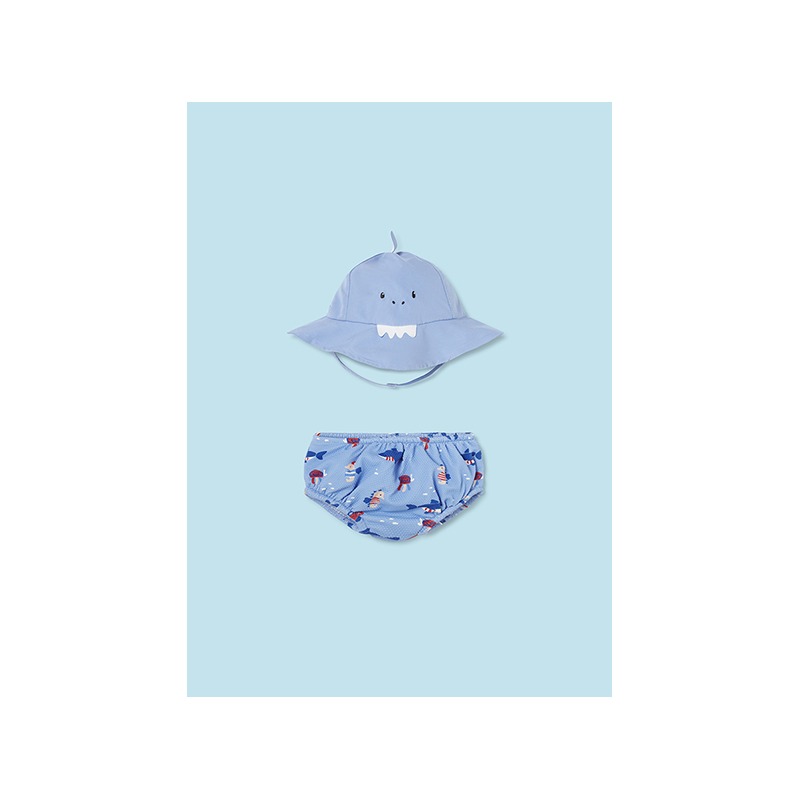 Conjunto bañador y gorro bebe mayoral
