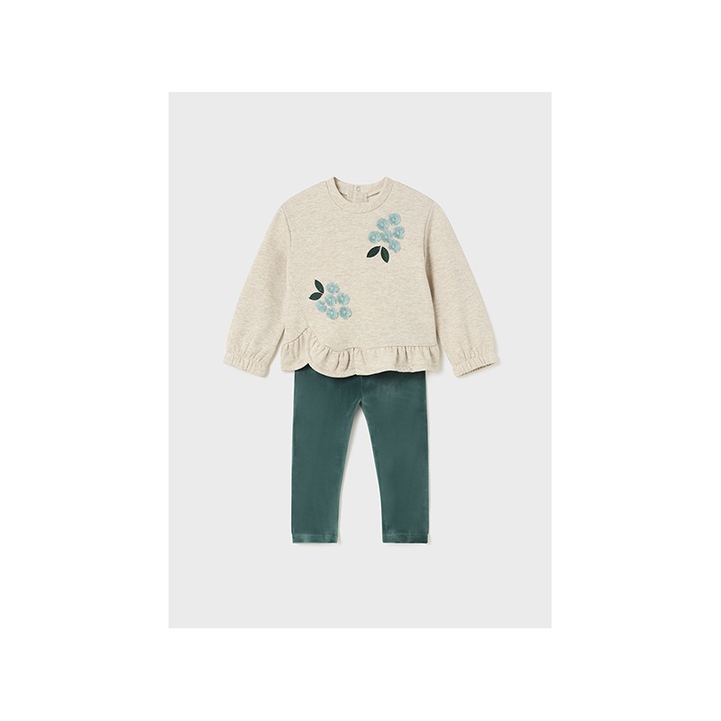 Conjunto leggings pullover bebe niña mayoral