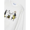 Camiseta m/l bordados niña mayoral