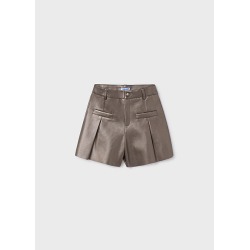 Pantalón corto polipiel...