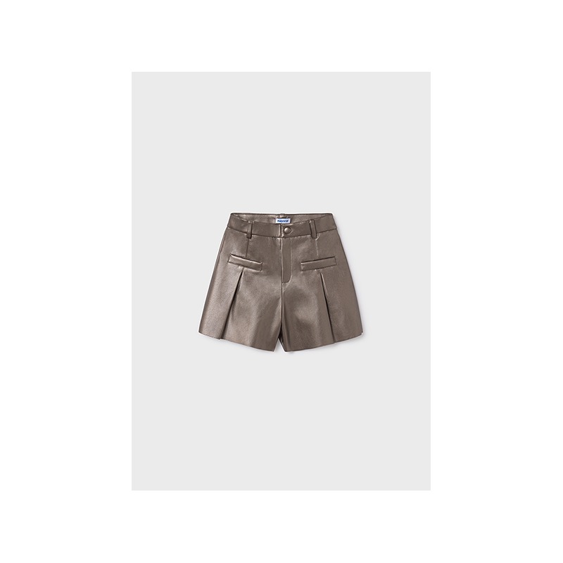 Pantalón corto polipiel chica Mayoral