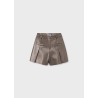 Pantalón corto polipiel chica Mayoral