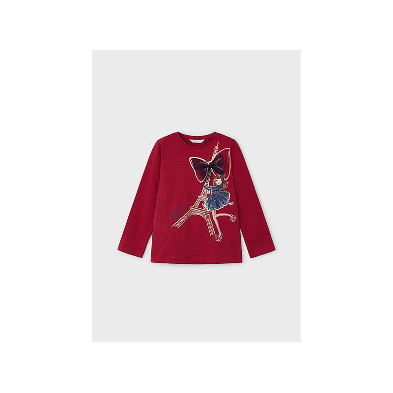 Camiseta m/l  París niña mayoral