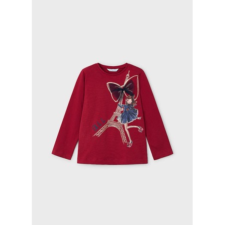 Camiseta m/l  París niña mayoral