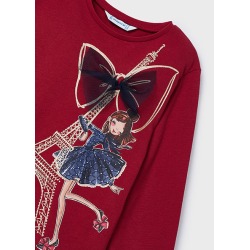 Camiseta m/l  París niña mayoral