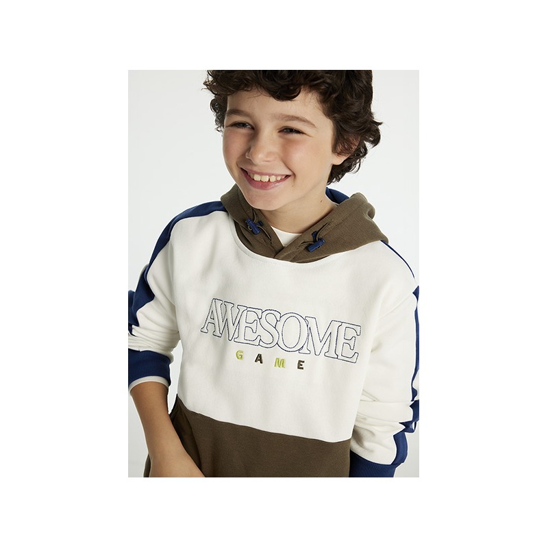 Sudadera contrastes chico mayoral
