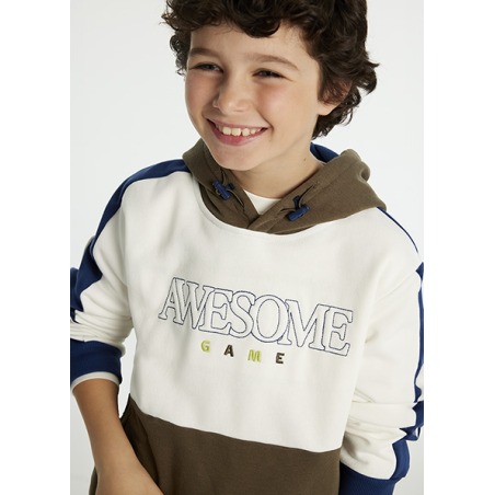 Sudadera contrastes chico mayoral