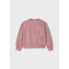 Sudadera con aplique flor niña mayoral