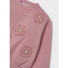 Sudadera con aplique flor niña mayoral