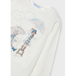 Camiseta gráfica niña mayoral
