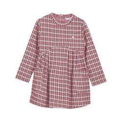 Vestido jacquard punto niña...