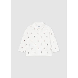 Polo m/l estampado bebe...