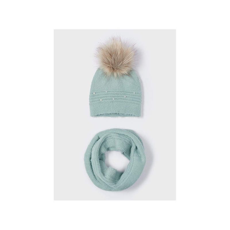Conjunto gorro bufanda pelo niña mayoral