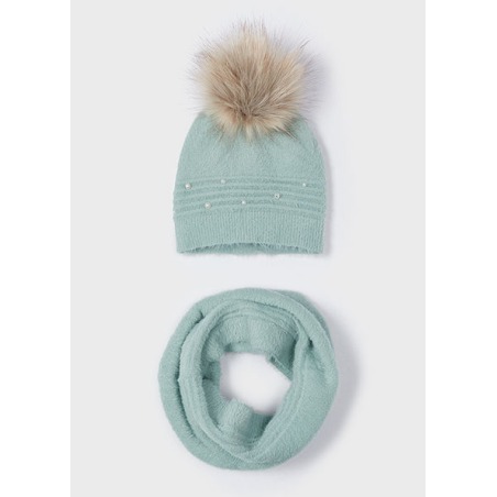 Conjunto gorro bufanda pelo niña mayoral