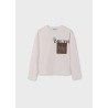 Camiseta m/l bolsillo chica mayoral
