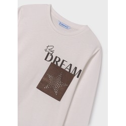 Camiseta m/l bolsillo chica mayoral