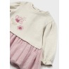 Vestido felpa combinado bebe niña mayoral