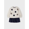 Vestido combinado de niña mayoral