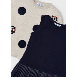 Vestido combinado de niña mayoral