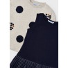Vestido combinado de niña mayoral