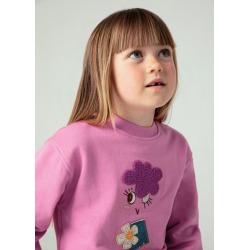 Sudadera mangas abullonadas niña mayoral
