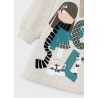 Vestido capucha y serigrafia niña mayoral