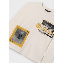 Camiseta m/l serigrafia chico mayoral