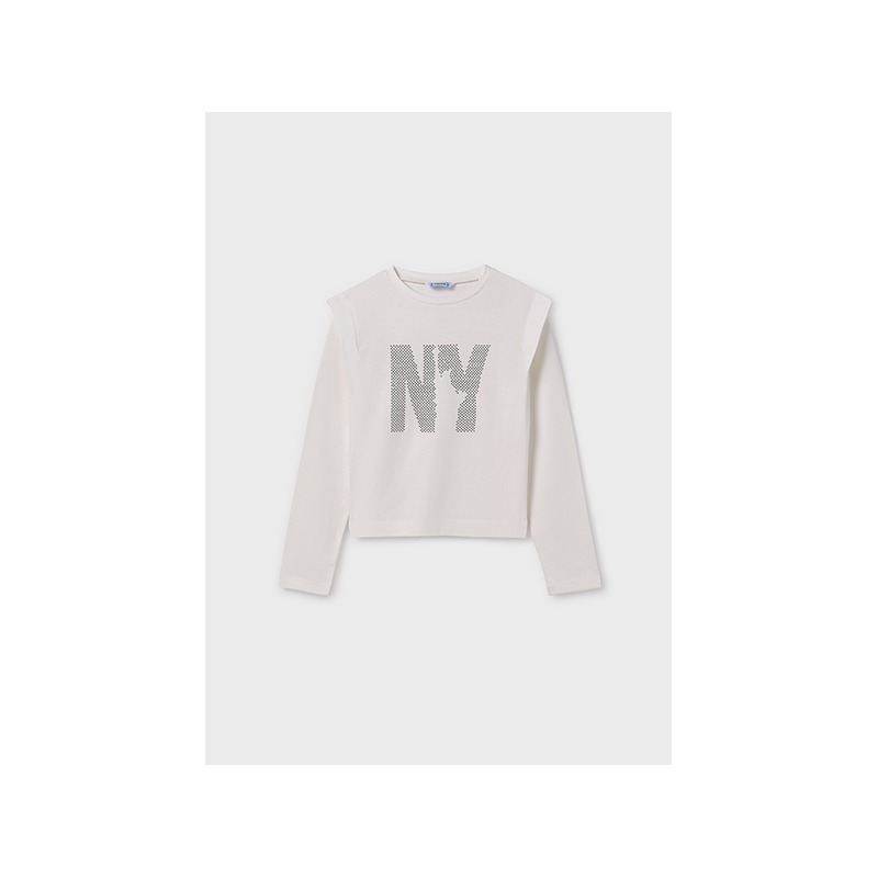 Camiseta letras NY chica mayoral