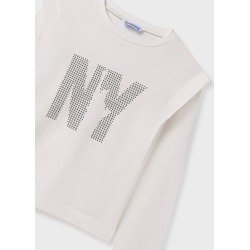 Camiseta letras NY chica mayoral
