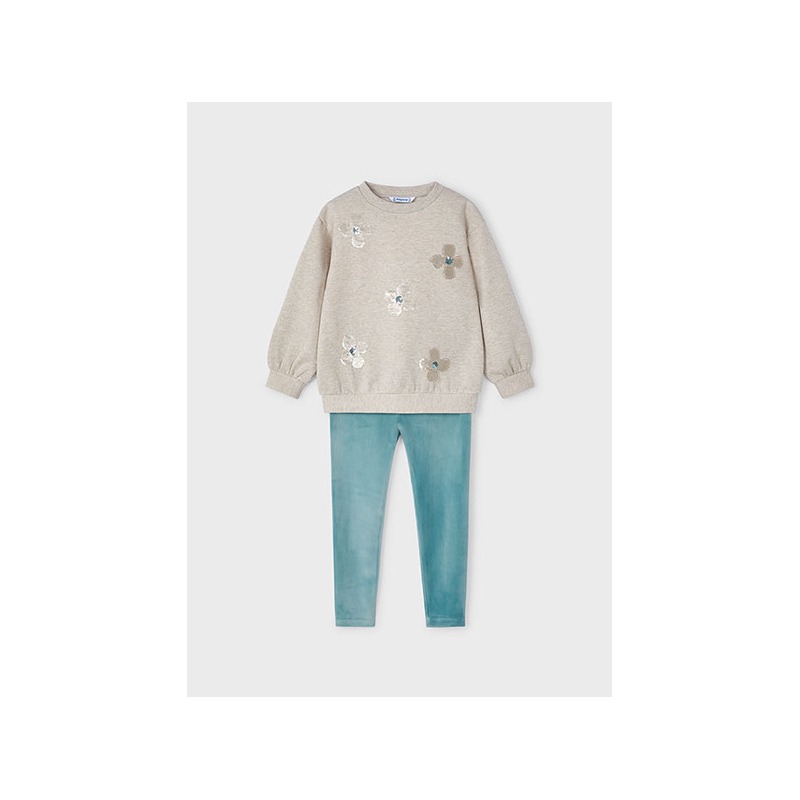 Conjunto legging y sudadera lentejuelas niña mayoral
