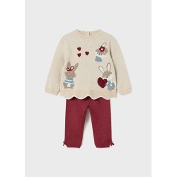 Conjunto tricot conejitos...