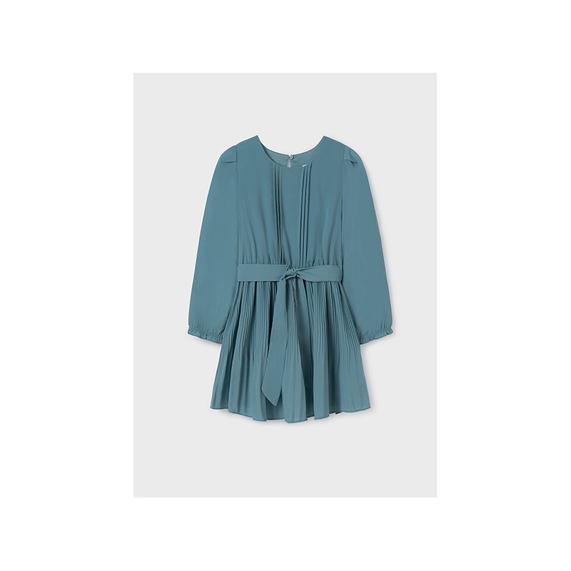 Vestido plisado crepe chica mayoral