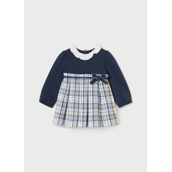 Vestido combinado bebe niña mayoral