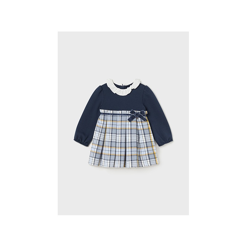 Vestido combinado bebe niña mayoral