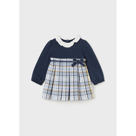Vestido combinado bebe niña mayoral