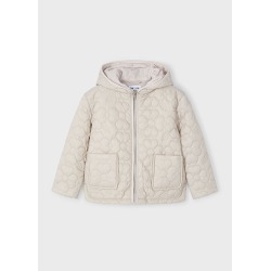 Chaquetón acolchado flores niña mayoral