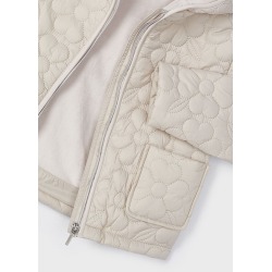 Chaquetón acolchado flores niña mayoral