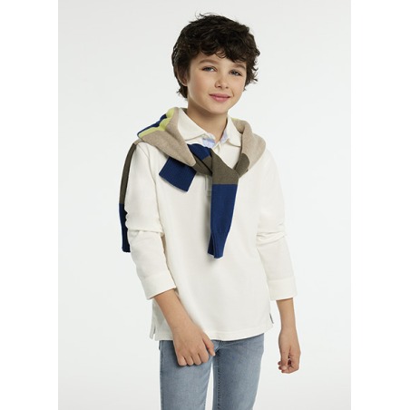 Polo m/l pique detalles chico mayoral