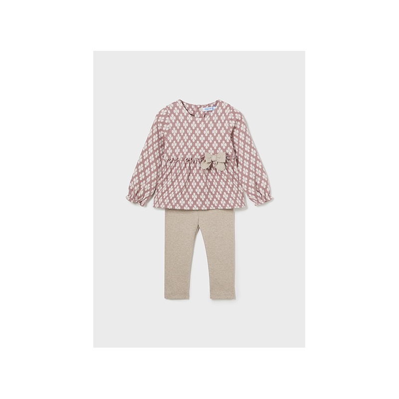 Conjunto punto jacquard bebe niña mayoral
