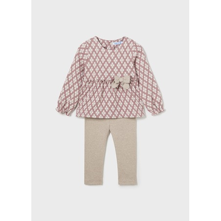 Conjunto punto jacquard bebe niña mayoral