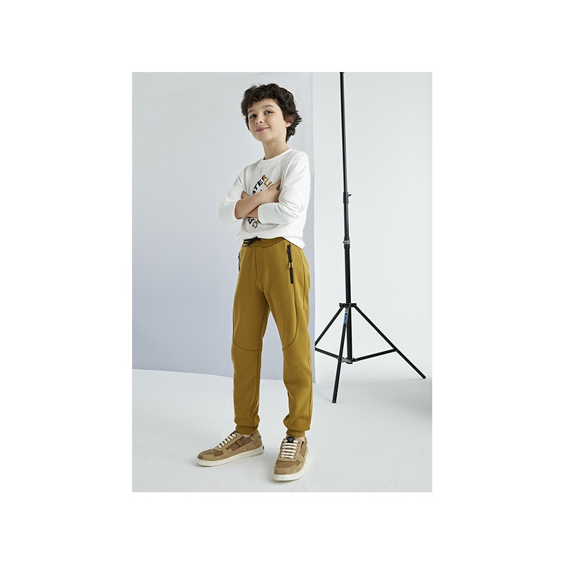 Pantalón felpa cremalleras chico mayoral