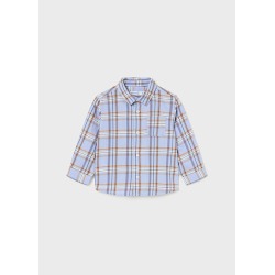 Camisa m/l cuadros bebe...