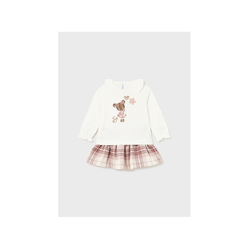 Conjunto falda y camiseta bebe niña mayoral