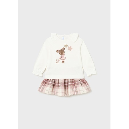 Conjunto falda y camiseta bebe niña mayoral