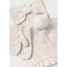 Conjunto gorro bufanda y manoplas bebe niña mayoral