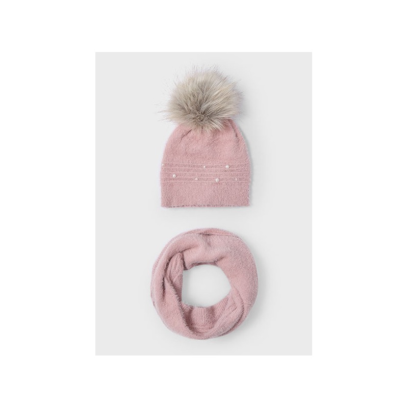 Conjunto gorro bufanda pelo niña mayoral